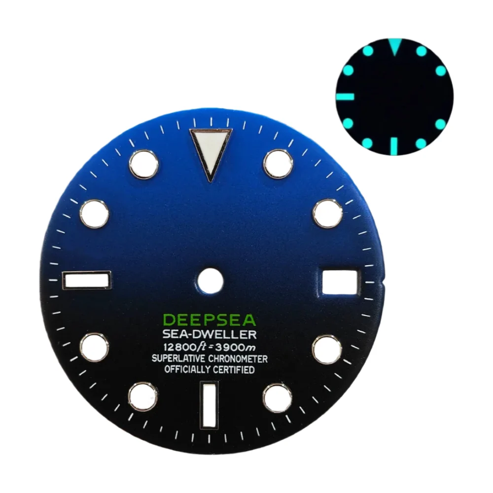 Tandorio Deep Sea Dials 43mm James Cameron Watch Case Hands set For Japan NH35 Sapphire Glass 10bar 6054446932268 28.5 mm kol saati