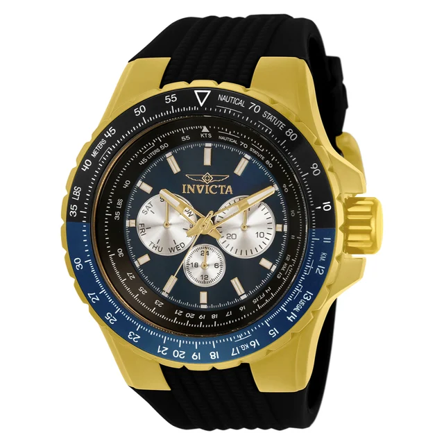 Invicta Aviator Skyshock Watch - 50mm. Black (33031) kol saati