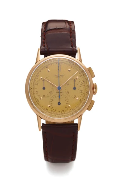 Universal Geneve Compax UNIVERSAL GENEVE COMPAX REF. 12514 CHRONOGRAPH PINK GOLD kol saati