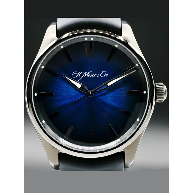 H. Moser & Cie. - Moser & Cie. 3200-1205 Pioneer Centre Seconds Funky Blue Black Edition P