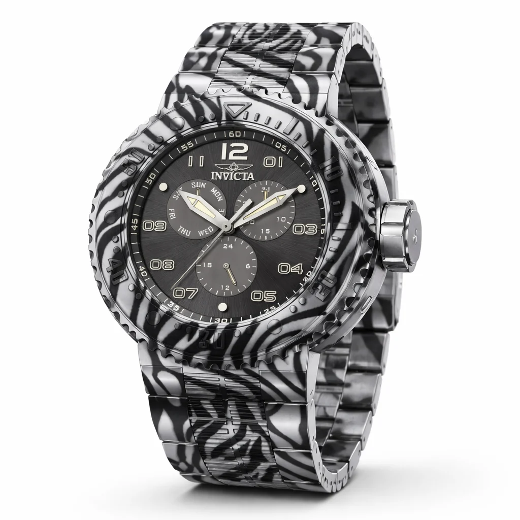 Invicta Pro Diver NeoArt Flux Watch - 52mm. Aqua Plating. Steel (50207) 52 mm kol saati