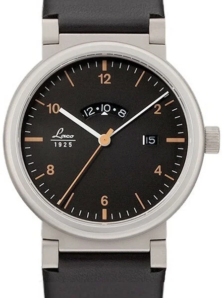 Laco Absolute GMT Quartz Dress Watch with Sapphire Crystal #880203 39 mm kol saati