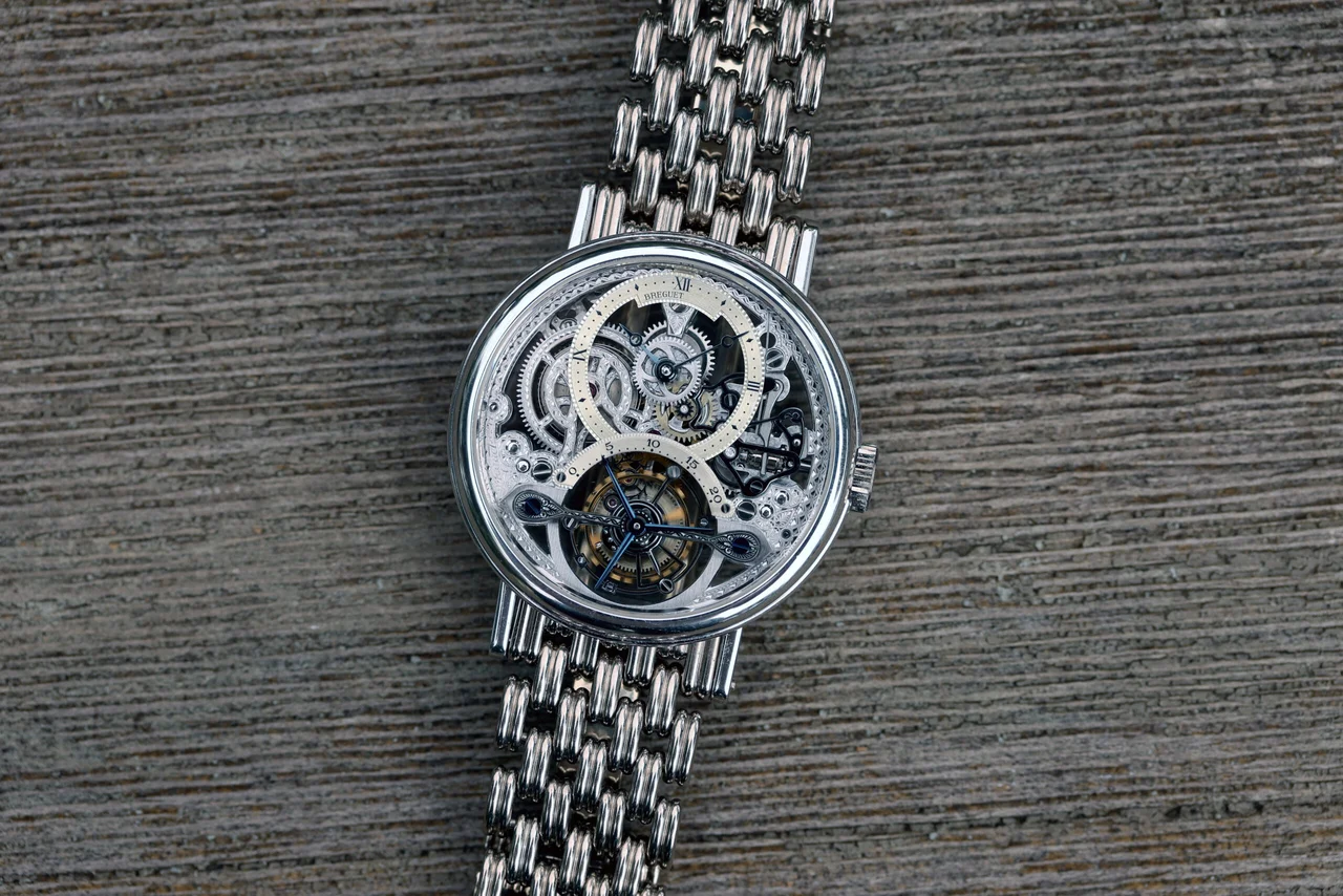 Breguet Classique Tourbillon ref. 3355BB “White Gold, Skelet 36 mm kol saati