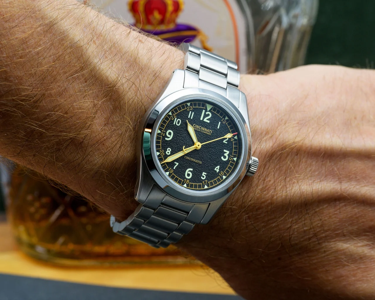 Cincinnati Watch Company Cincinnatus FLD-Blk-24 38 mm kol saati