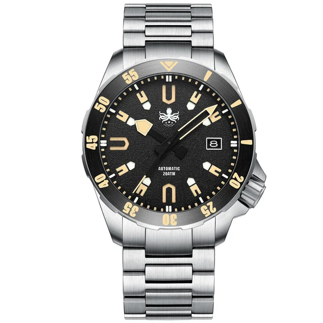 Phoibos Apollo Titanium 200-Meter Automatic Dive Watch with AR Sapphire Crystal #PY031D ko