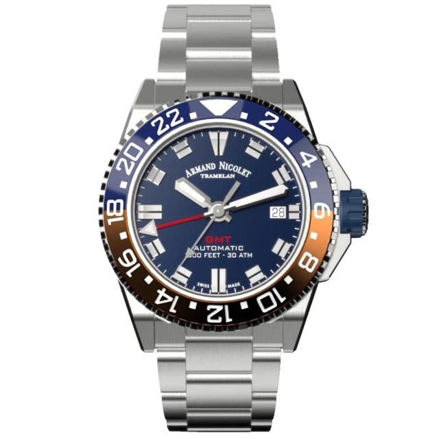 Armand Nicolet A487BGU-BU-MA2481AA kol saati