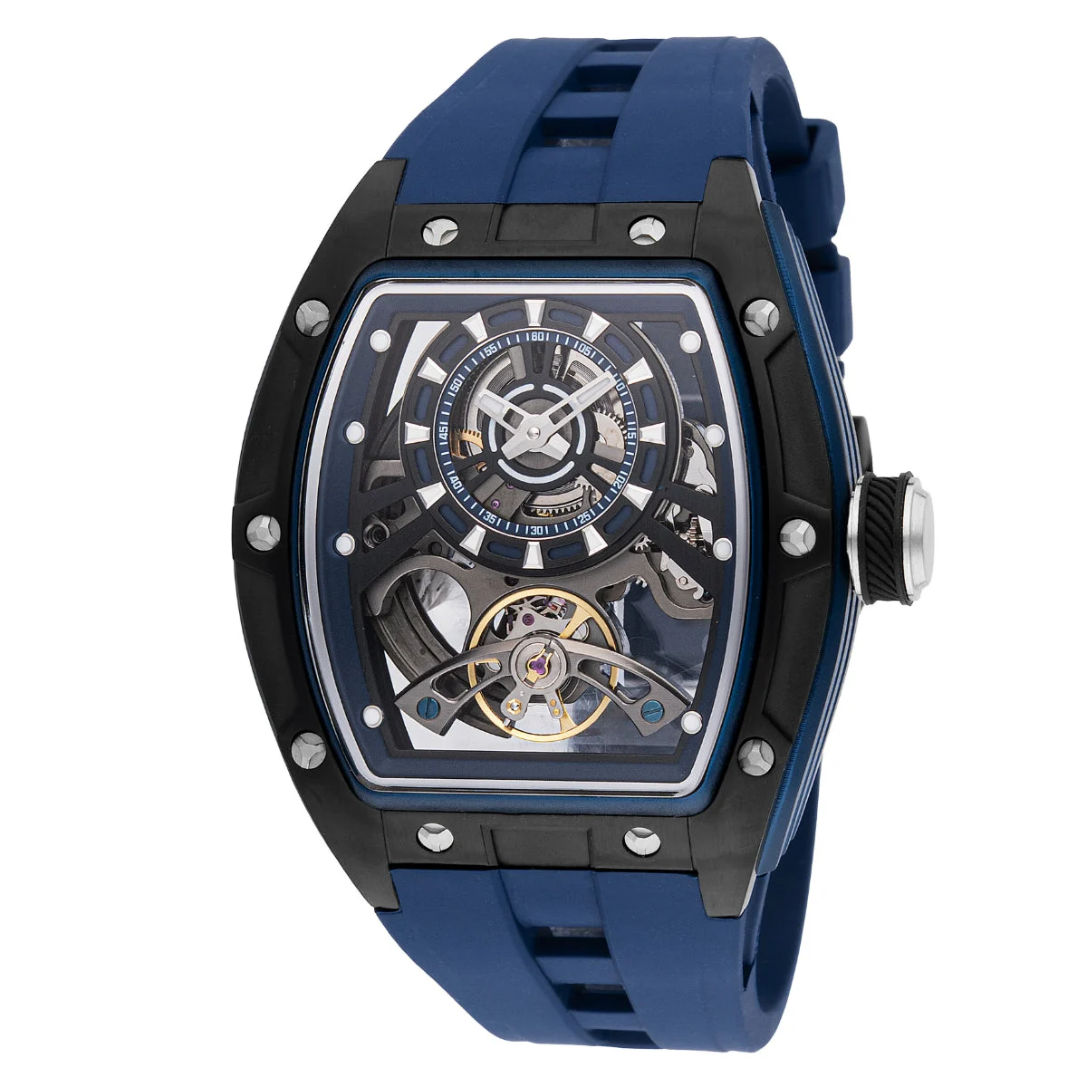Invicta Rally Torque Automatic Watch w/ Skeleton Dial - 44mm. Blue (49036) 44 mm kol saati