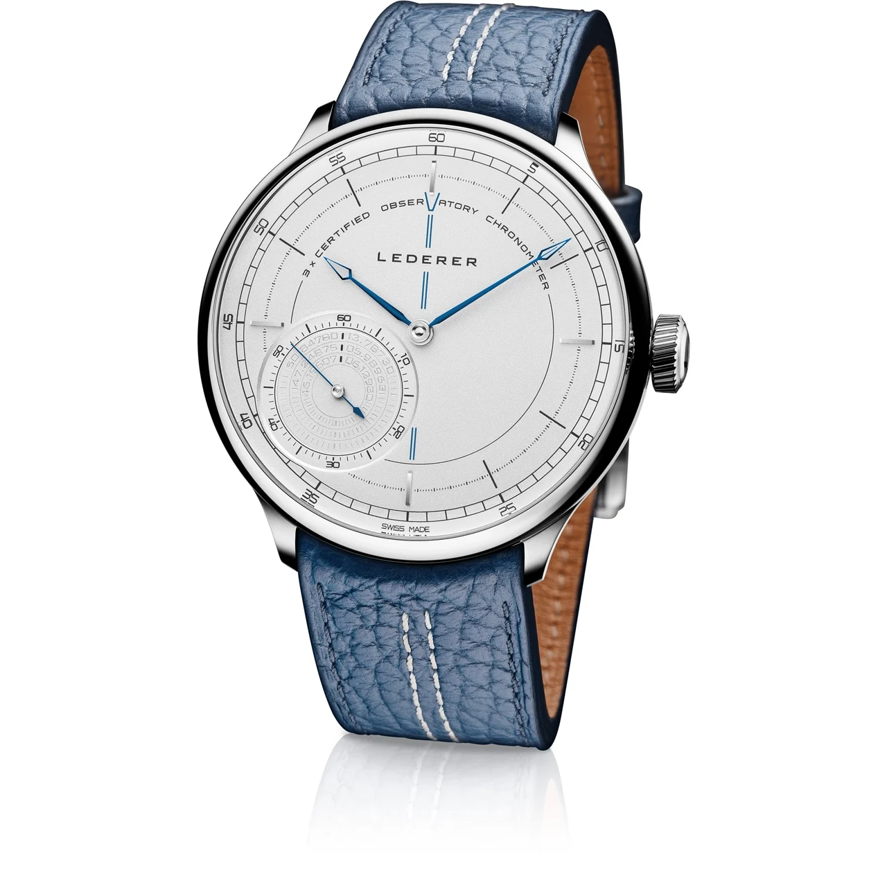 Lederer CIC 9012.10.710 Triple Observatory Chronometer 44 mm kol saati