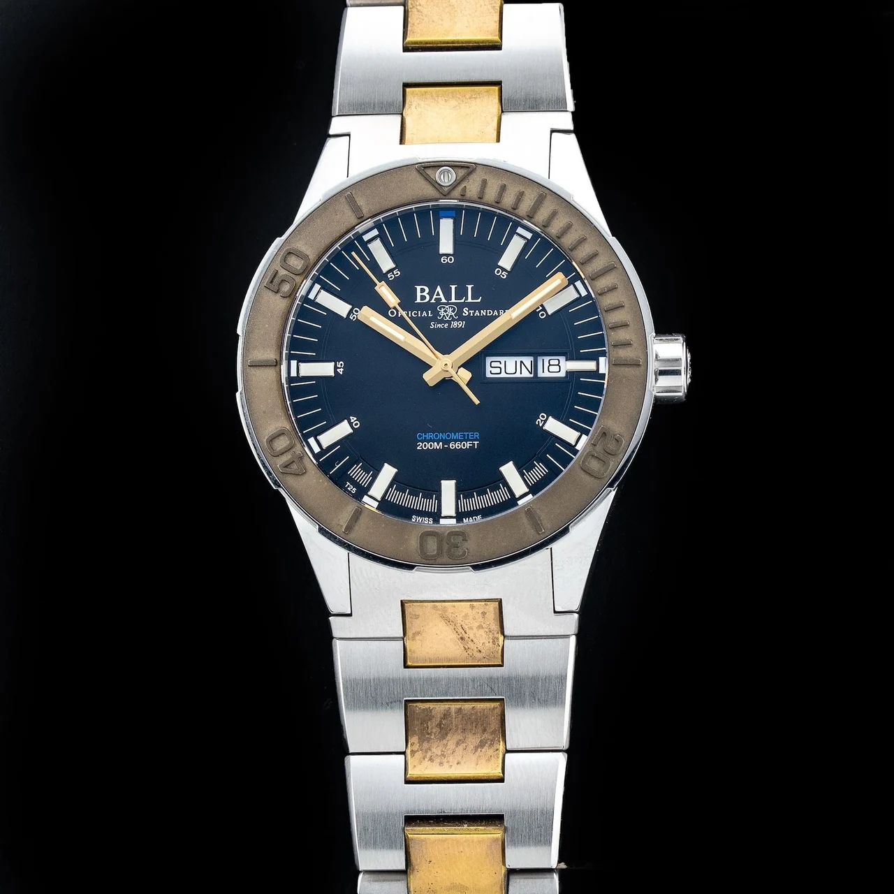 Ball Roadmaster Archangel 40mm Blue Dial on Bracelet 210009N35005 40 mm kol saati