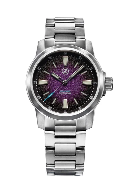 Zelos Aurora Field 38mm Ti 'Nebula' kol saati