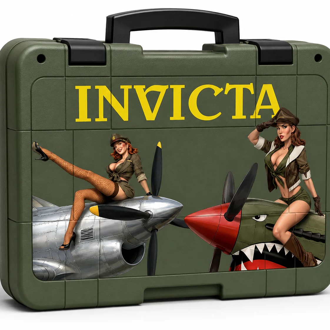 Invicta Dive Impact Watch Case, Green (DC8-PINUP) kol saati