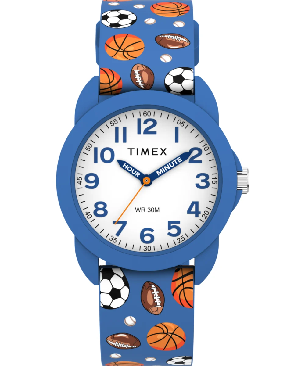 Timex Kids Time Teacher 30mm Silicone Strap Watch TW2Y59900 30 mm kol saati