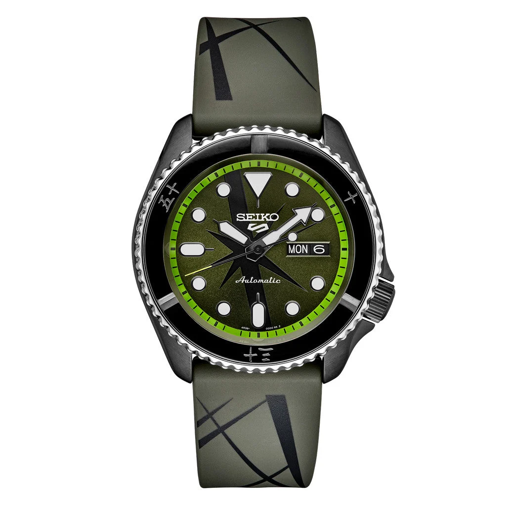 Seiko Sports One Piece Roronoa Zoro Limited Edition Watch #SRPH67 kol saati