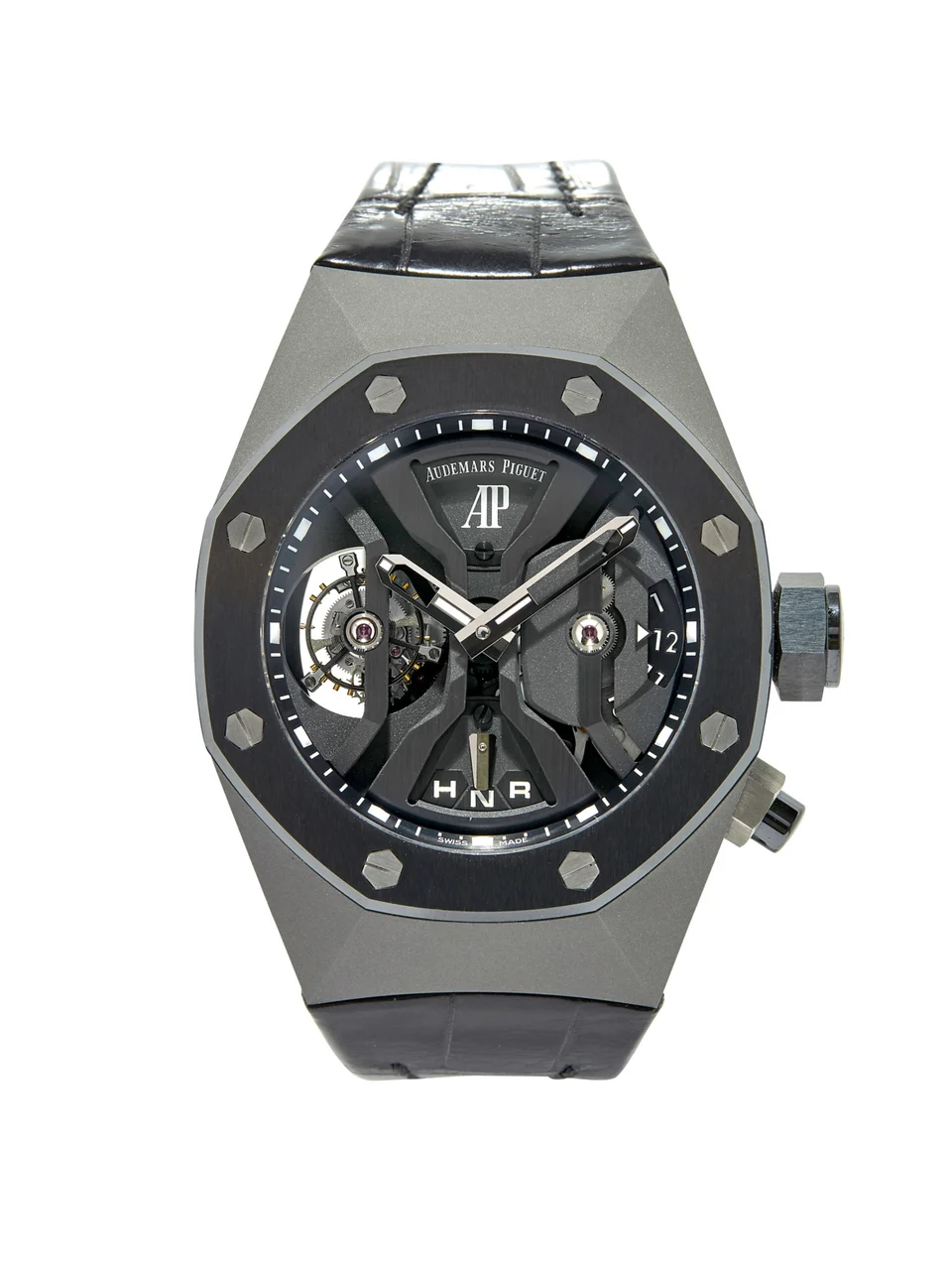Audemars Piguet Ref. 26560IO.OO.D002CA.01.A Royal Oak Concept Gmt Tourbillon, Titanium 44 mm kol saati