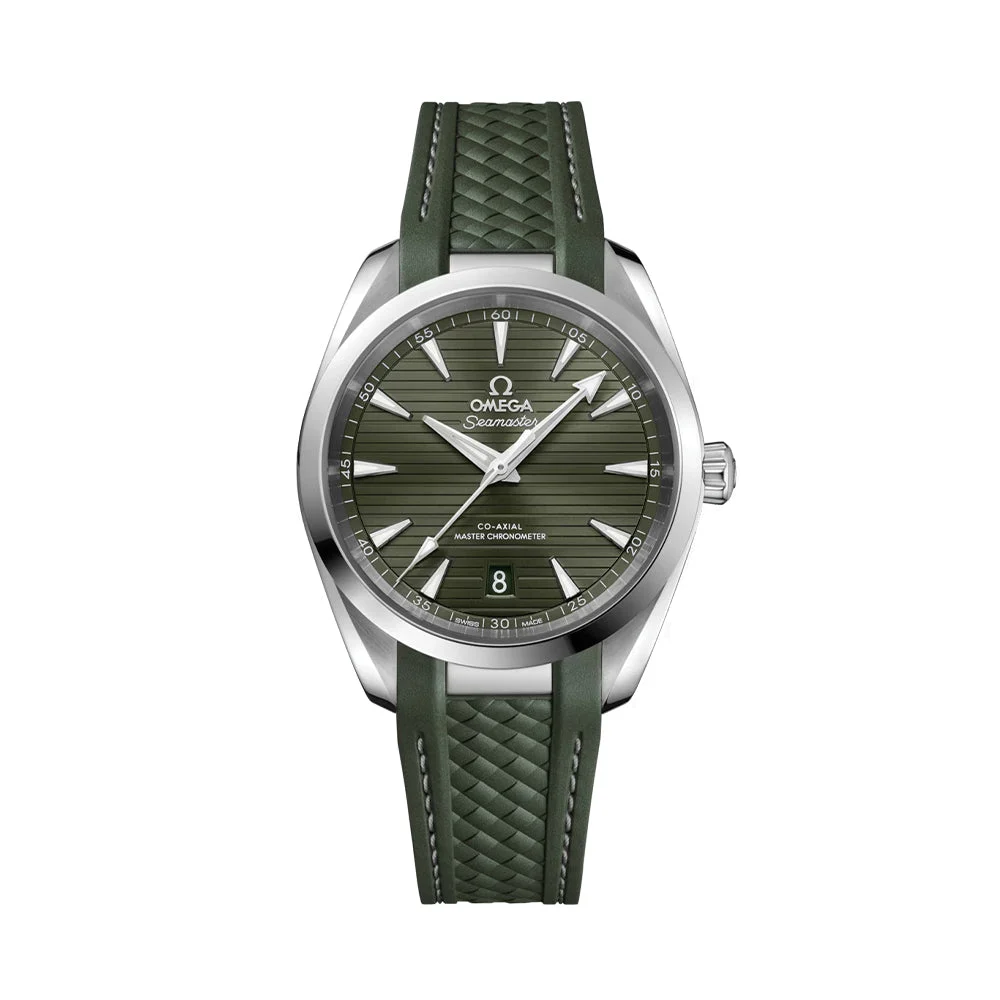 OMEGA Seamaster Aqua Terra 150M 38 mm - Green on Strap O22012382010001 38 mm kol saati