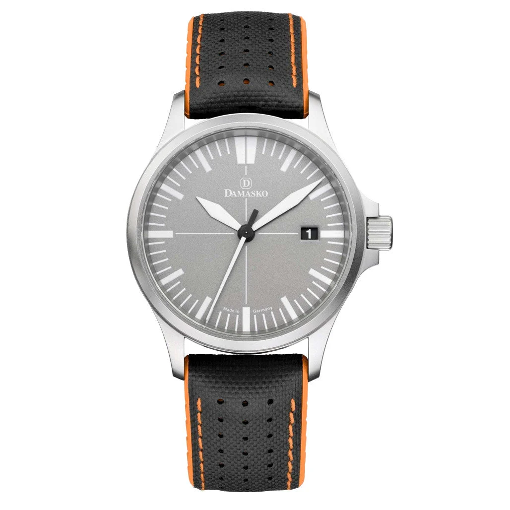 Damasko Swiss DS30 Automatic Watch with a 39mm Bead-Blasted Submarine Steel Case #DS30-Grey 39 mm kol saati