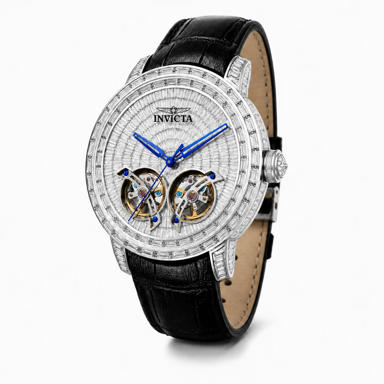 Invicta Objet D Art Litochrat Automatic Watch - 45mm, Black with Interchangeable Strap (69459) 45 mm kol saati