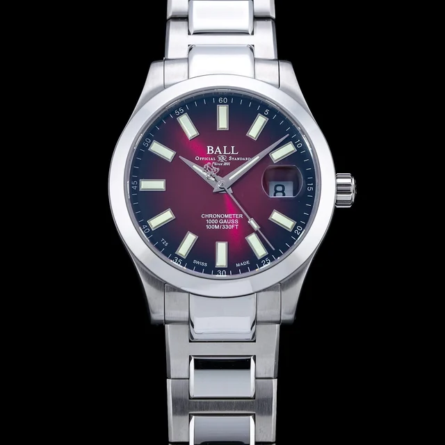 Ball Engineer III Marvelight Chronometer Burgundy Red 40mm 210009N43659 kol saati