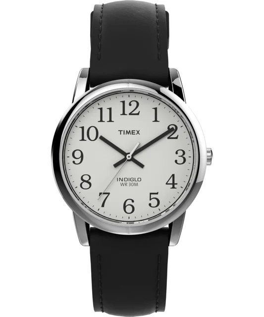Timex Easy Reader 35mm Leather Strap Watch T20501 kol saati