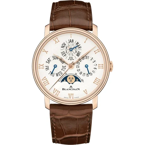 Blancpain Villeret Quantième Perpétuel Phases de Lune 6656 3642 55A kol saati