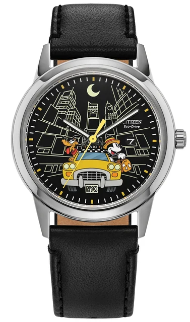 Citizen Mickey Mouse & Pluto Take NYC AW1860-01W kol saati