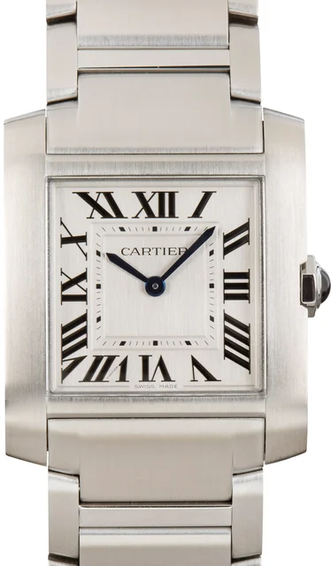 Cartier Tank Francaise WSTA0105 Medium Stainless Steel kol saati