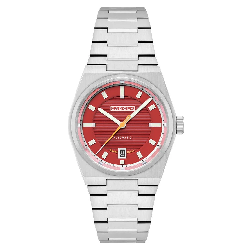 Cadola Lydden Hill Automatic Bumper Red Dial #CD-1056-44 kol saati