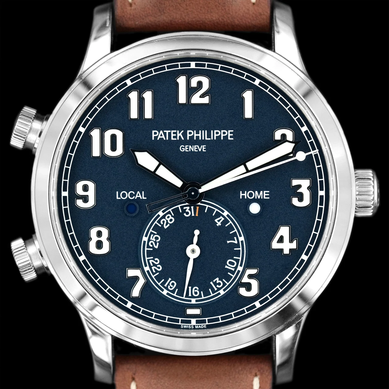 Patek Philippe Pilot Travel Time ref.5524G-001 Full-Set from 42 mm kol saati