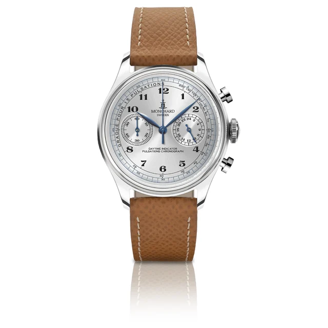 Monchardwatches Puls-silver-dial kol saati