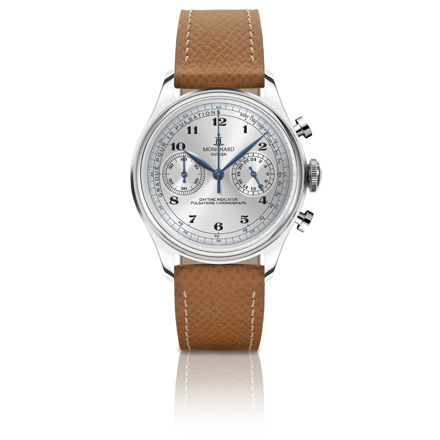 Monchardwatches Puls-silver-dial 39 mm kol saati