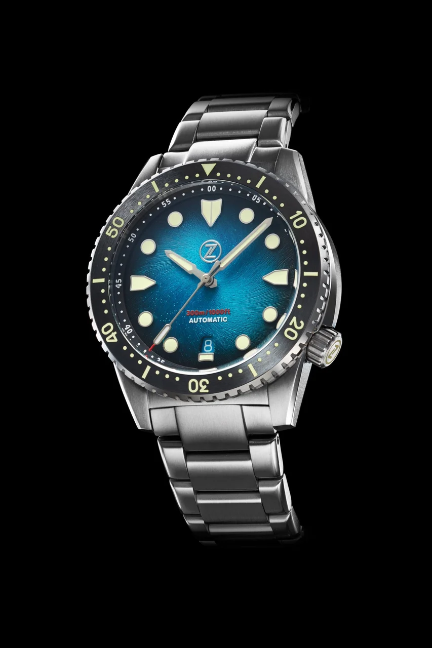 Zelos Mako V3 300m Ti 'Teal' 20 mm kol saati