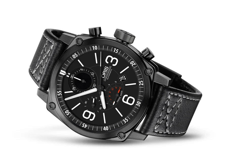 Oris Chronograph 01 674 7633 4794-07 5 24 58BFC 45 mm kol saati