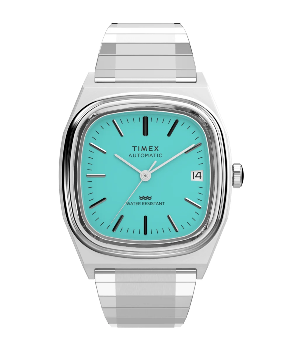 Timex Automatic 1983 E Line 34mm Stainless Steel Expansion Band Watch TW2Y07300 34 mm kol saati