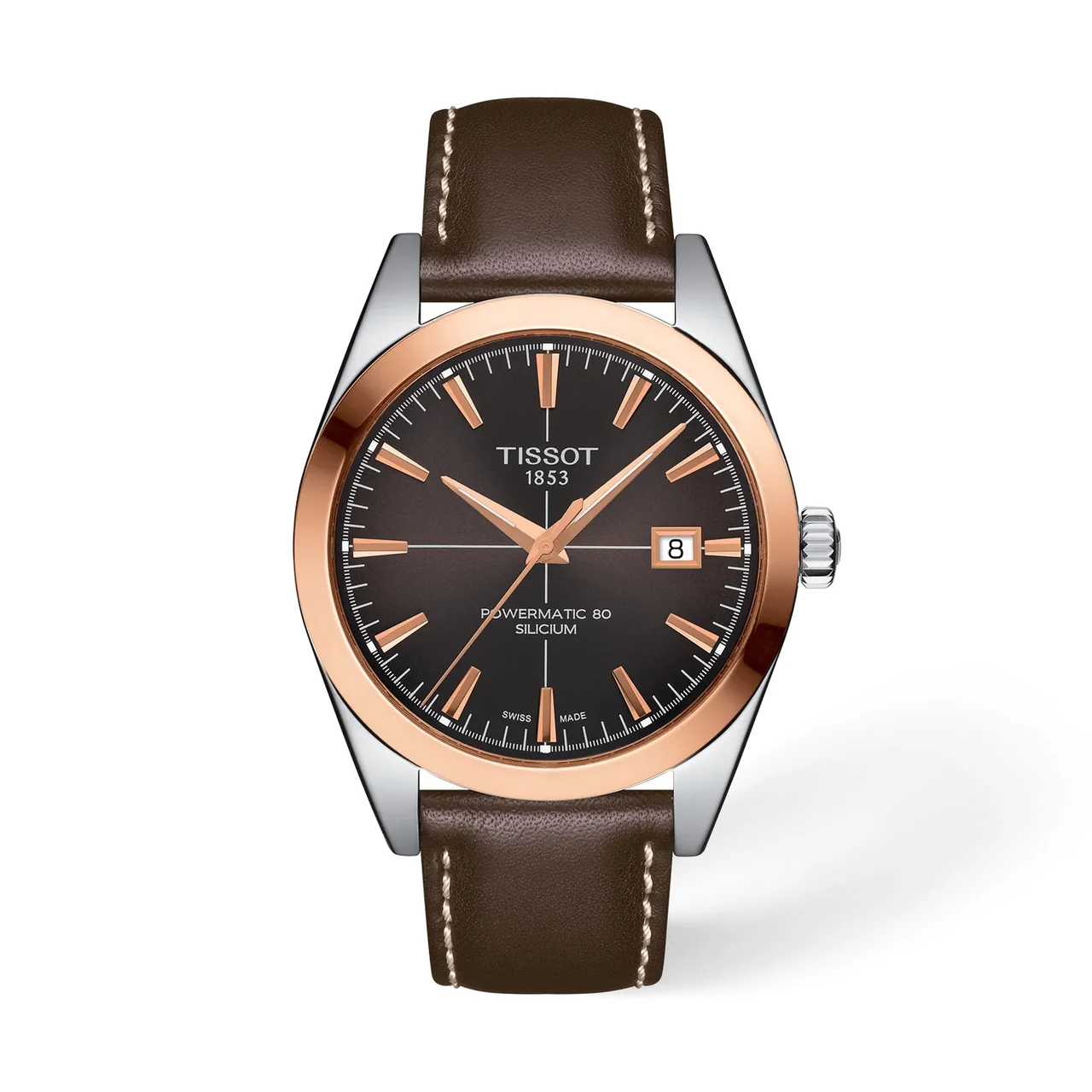 Tissot Gentleman Gold bezel 40mm T9274074629100 40 mm kol saati
