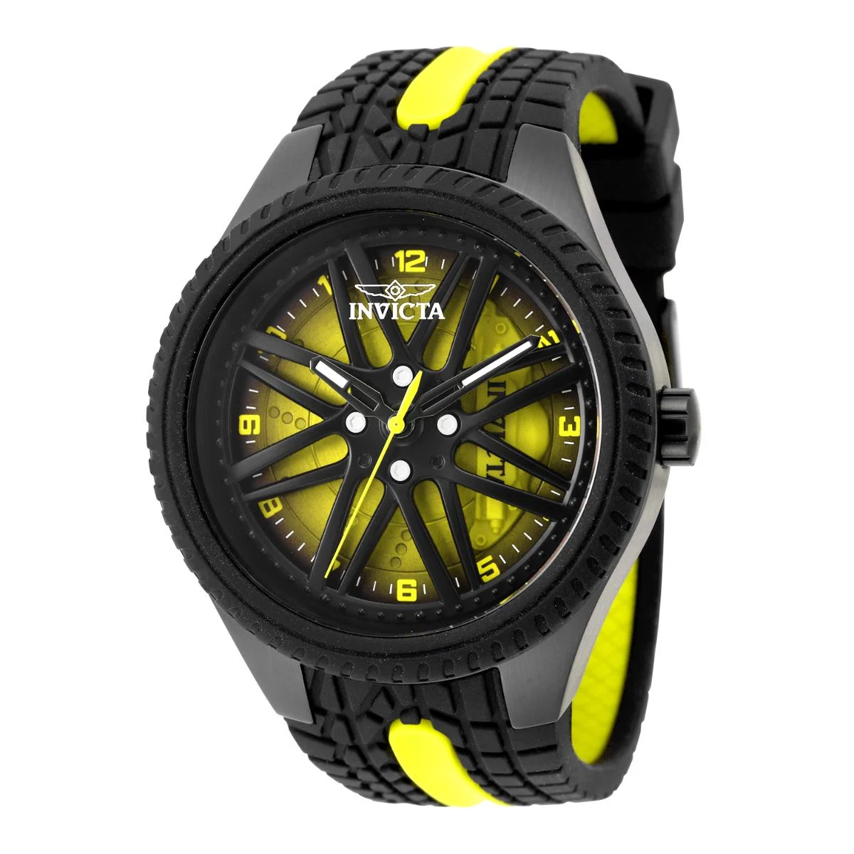 Invicta Racing Driftix Watch - 46mm, Yellow, Black (50753) 46 mm kol saati