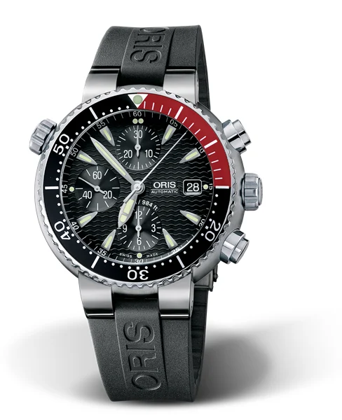 Oris Divers Titan Chronograph 01 674 7542 7154-07 4 24 34TEB 44 mm kol saati