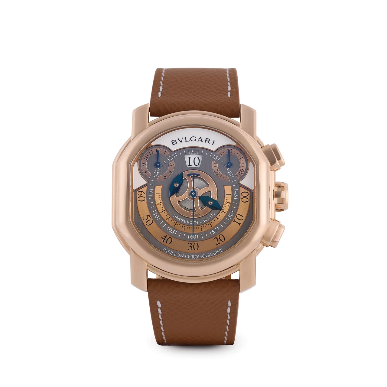 Daniel Roth DANIEL ROTH, REF. 319.Z.50, PAPILLON CHRONOGRAPHE, 18K PINK GOLD kol saati