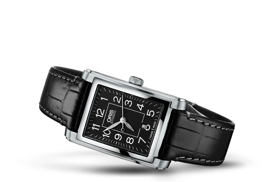Oris Rectangular Date 01 561 7656 4034-07 5 17 71FC 24.5 mm kol saati