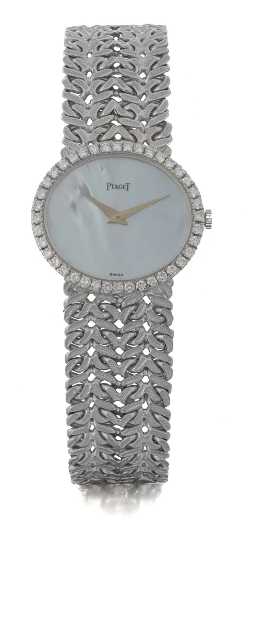 Piaget PIAGET, REF. 9806, MOTHER-OF-PEARL DIAL,DIAMOND BEZEL, WHITE GOLD kol saati