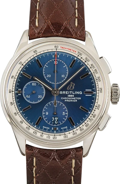 Breitling Premier Stainless Steel Blue Dial A13315351C1X1 kol saati