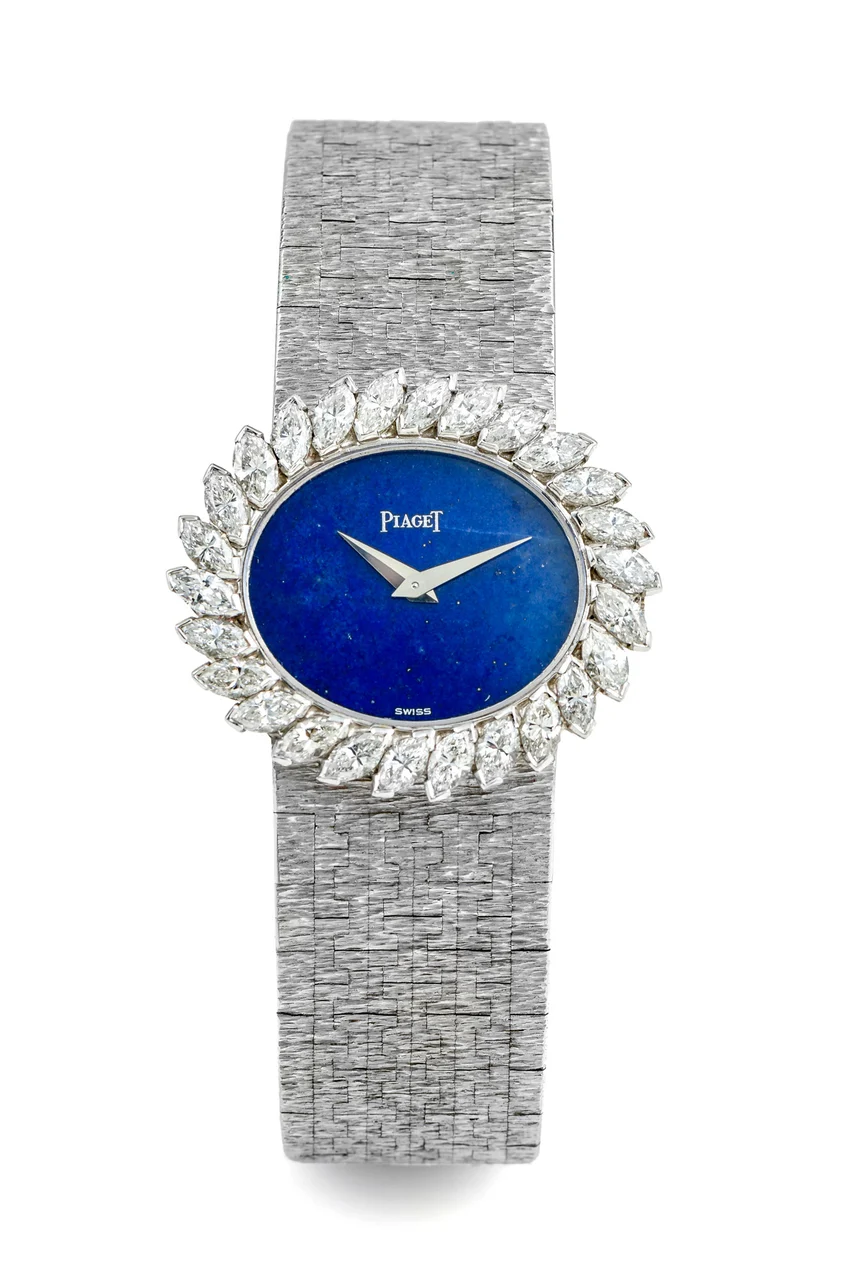Piaget PIAGET, REF. 9329, WHITE GOLD AND DIAMONDS LAPIS DIAL kol saati