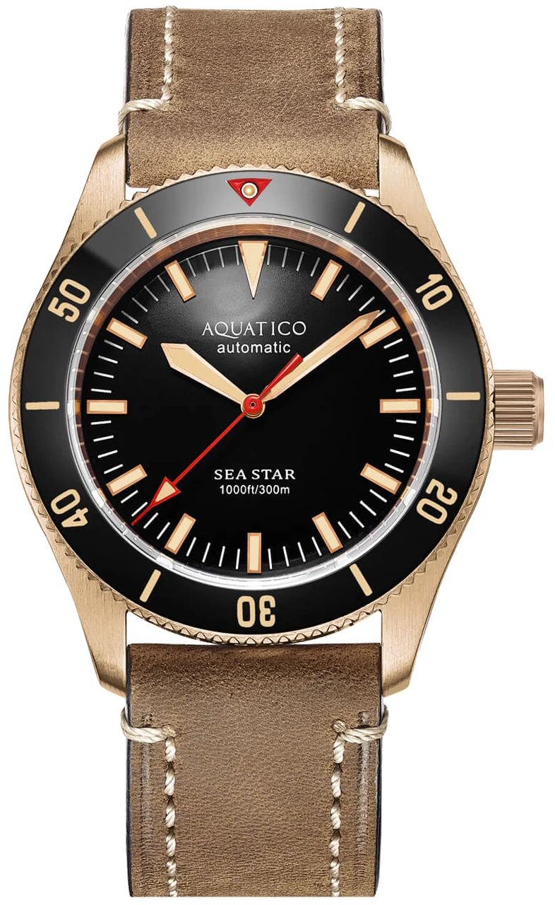 AQUATICO Bronze Sea Star AQ001 42 mm kol saati