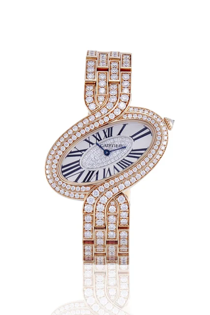 Cartier CARTIER REF. 3379, "Délices de Cartier";18K pink gold and diamonds kol saati