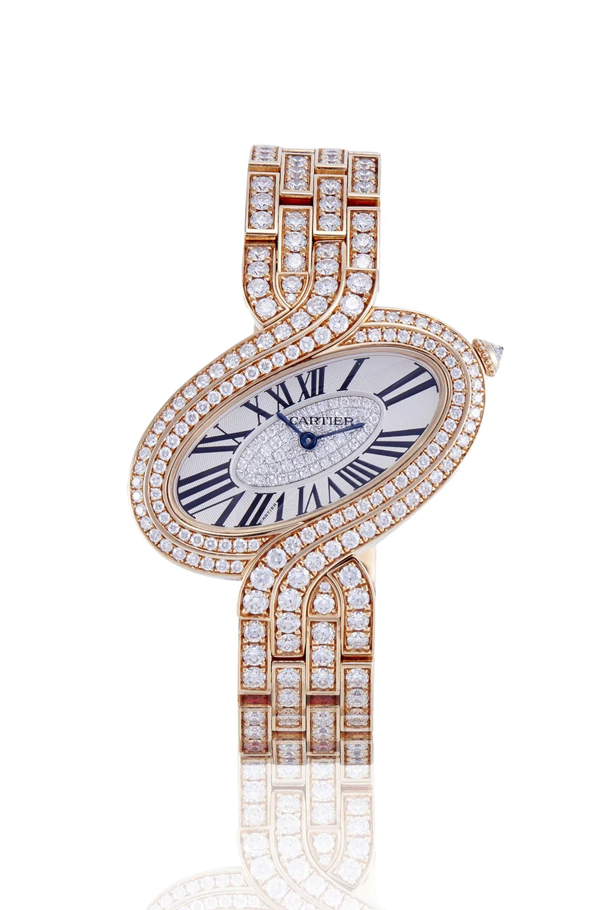 Cartier CARTIER REF. 3379, "Délices de Cartier";18K pink gold and diamonds kol saati
