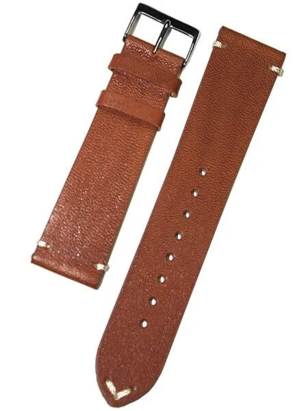 Toscana Horween Vintage Style Honey Brown Calfskin Leather with Matching Lining and Hand-Stitching #INS-HOR03 INS-HOR03-0001 kol saati