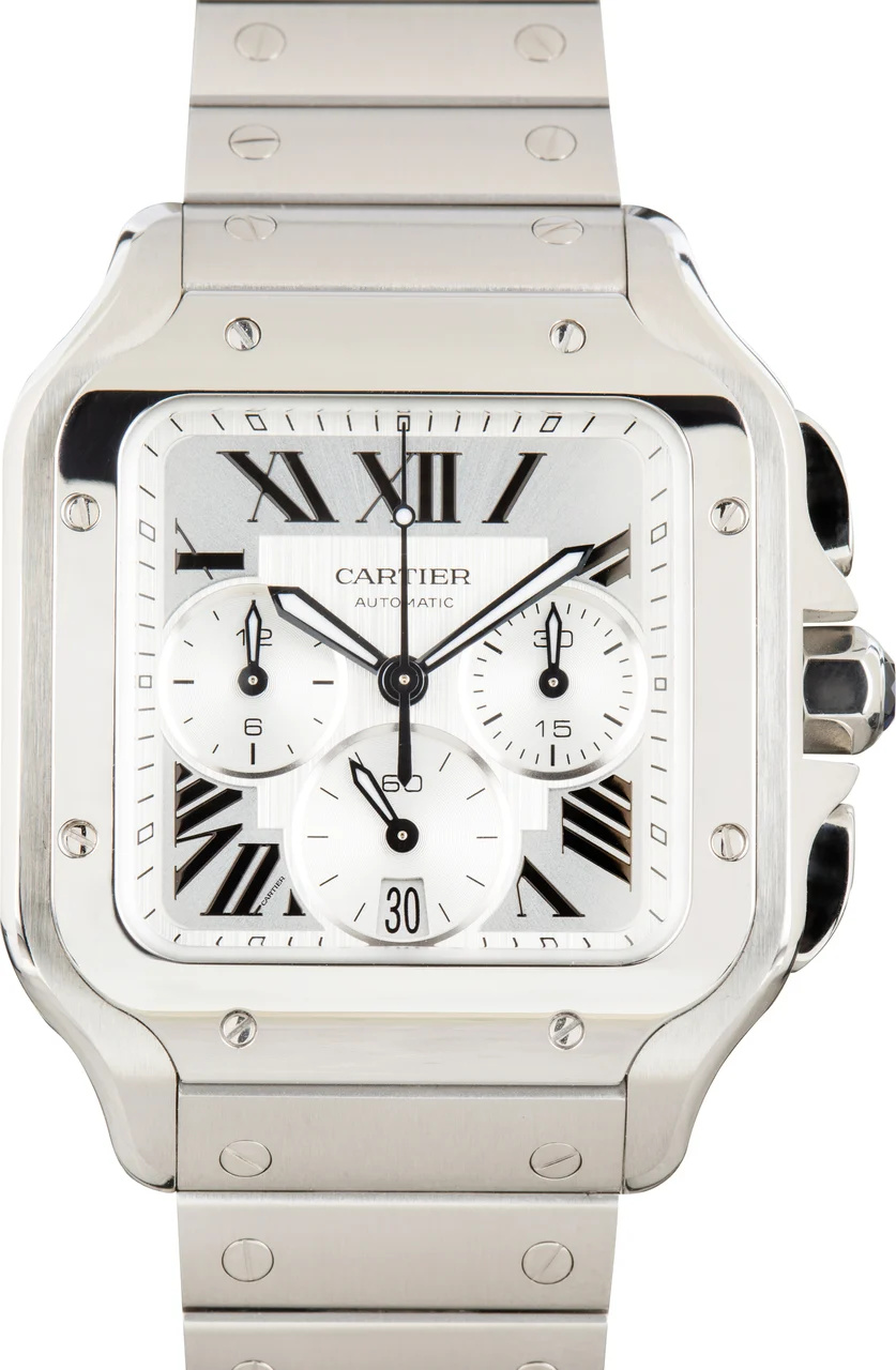 Cartier Santos de Ref WSSA0083 Stainless Steel Large Model 40 mm kol saati
