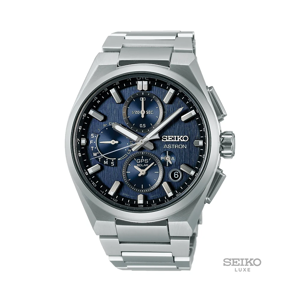 Seiko Astron 42mm - Blue on Bracelet SSH161 42 mm kol saati