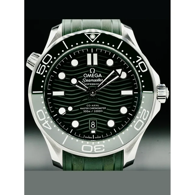 OMEGA Seamaster Diver 300M Green Dial 210000077431 kol saati