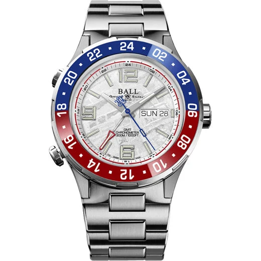 Ball Roadmaster Marine GMT Meteorite Dial 40mm Blue & Red DG3000A-S10CJ-MSL kol saati