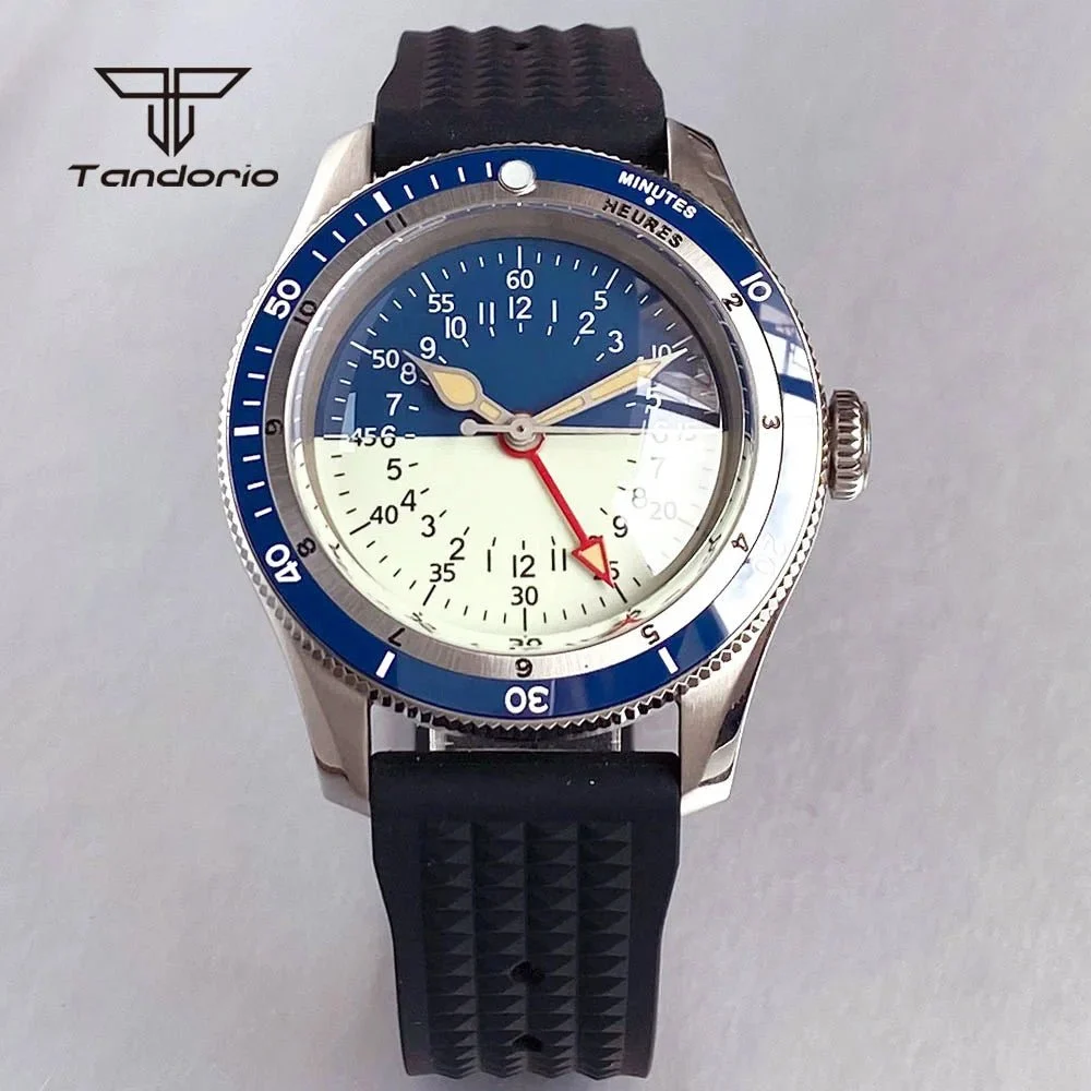 eprolo Tandorio TD213 NH34 GMT Watch Serica Homage Full Lume Two Tone Dial Domed Sapphire 20BAR Dive 40mm Fashion 31E9F46D8ECC4BFEAC09B785C9F4C322 40 mm kol saati